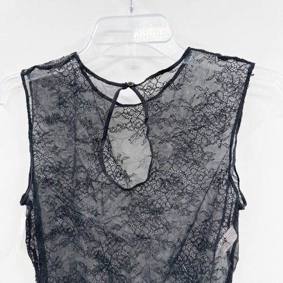 NEW Auden Lace Sleeveless Lingerie Bodysuit - Black - Size XL - Picture 8 of 12